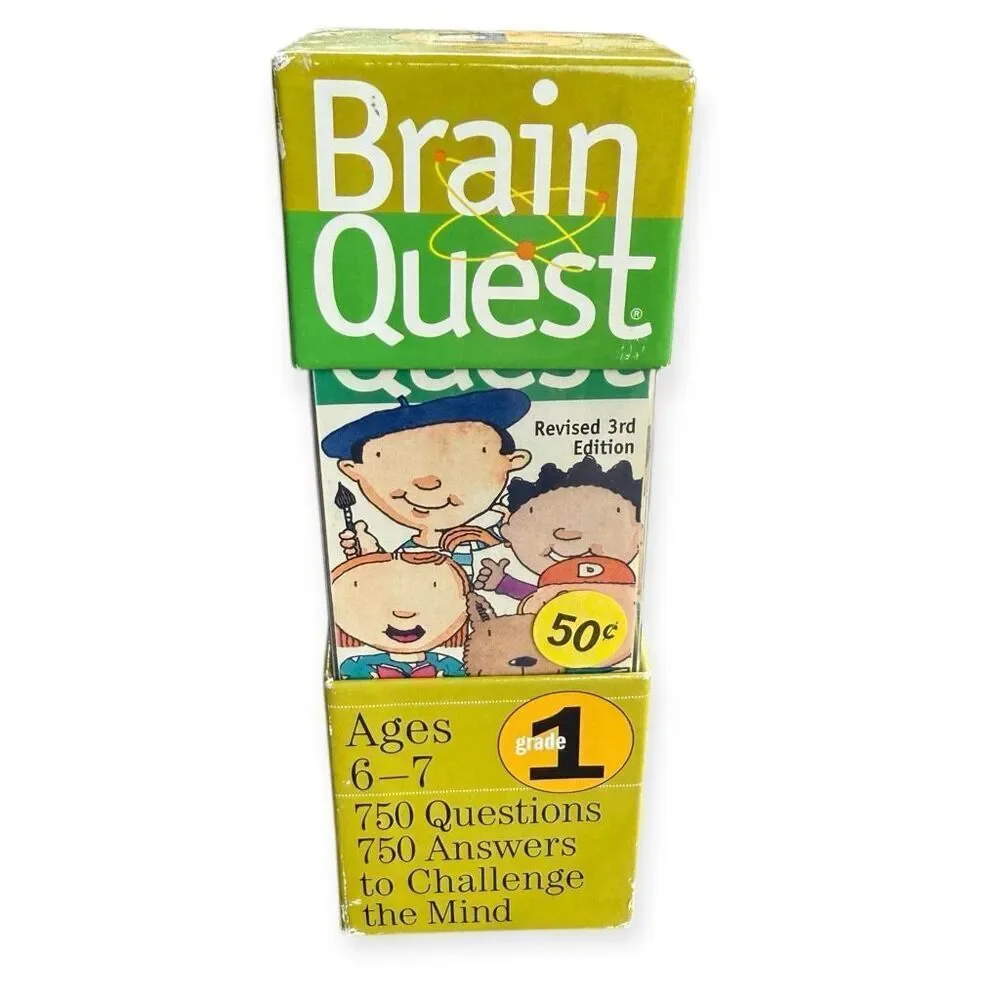 Brain Quest Grade 1 Trivia Cards Group Game by Chris Welles Feder 2005
